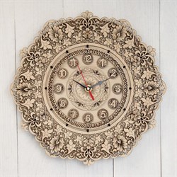 Часы Узор 30*30*3см береста 4210420 - фото 104976