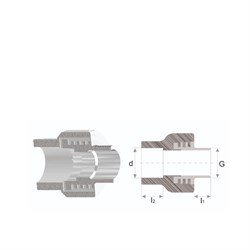 Муфта DENIZ ППР с наружней резьбой 40*1/4 - фото 105019