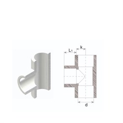 Переходник-тройник DENIZ ППР 40*20*40 - фото 105078