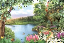 Фотообои НИКА Цветущий берег 196*280 16 листов - фото 105248