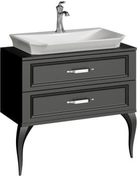 Тумба для ванной комнаты AQWELLA LaDonna 80 Т8/WLA с раковиной DONNA LAD0108W - фото 10535