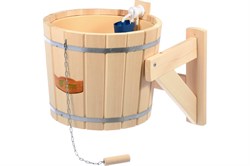 Душ русский БАННЫЕ ШТУЧКИ на 16 л, липа, обливное устройство c пластиковой вставкой и наливным клапа - фото 105427