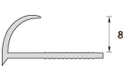 Раскладка под плитку ИДЕАЛ 104 8мм наружняя 2,5м мрамор сахара - фото 105646