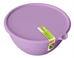 Миска-салатница Риччи набор 2шт (2л+3,2л) светло-серая С862СЕР - фото 105665