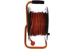 Удлинитель силовой на катушке GLANZEN 4 гн. ПВС 2*0,75 арт.ЕВ-50-001 - фото 105958