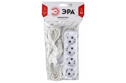 Удлинитель ЭРА с/з UX-4e-3m, 3*0,75мм2, 4гн, 3м 0920 - фото 105961