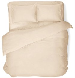 Комплект постельного белья ВАСИЛИСА Uniqcute 1,5 214*150 поплин гл/кр 50*70 100% хлопок LATTE - фото 106806