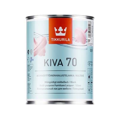 Краска водоэмульсионная КИВА Лак глянц. 0,9л - фото 10697