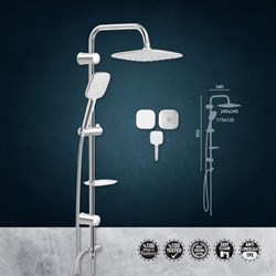 Душевая система AQUA SILVER GREY VS-5430 - фото 107070
