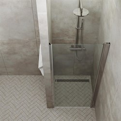 Перегородка душевая стеклянная Уно 800*1850 - фото 107079