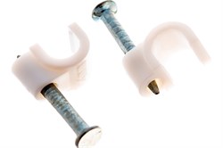 Крепеж кабеля REXANT круглый 4мм (50шт) 07-4004 - фото 107293