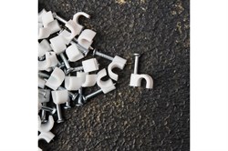 Крепеж кабеля REXANT круглый 4мм (50шт) 07-4004 - фото 107297