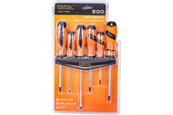 Набор отверток STARTUL MASTER 6шт (SL3*100,5,5*150 PZ2*100 PH0*75,1*100,2*125) ST3056-6 - фото 107575