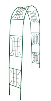 Арка садовая FULEREN КЛАССИКА 230см*37см металл, зеленая arksklmetz230x37 - фото 107610