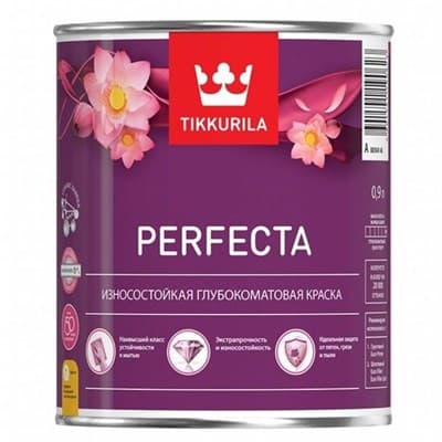 Краска интерьерная PERFECTA A гл/мат 0,9л 02332-06 - фото 10773