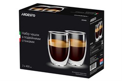 Набор чашек ARDESTO с двойными стенками 400 мл 2 шт боросиликатное стекло AR2640GH - фото 107795