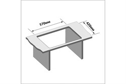 Кухонная мойка 600*450 арт.ST-P6045B хром - фото 108078