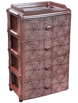 Комод АЛЬТЕРНАТИВА Лаура 4-х секционный, венге М6874 - фото 108194