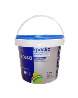 Краска РАДУГА ROSSA акриловая для отделки интерьеров (0,9кг) - фото 108472