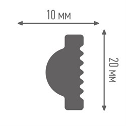 Плинтус ПЛИНТЭКС Молдинг M20/10 (305) - фото 108698