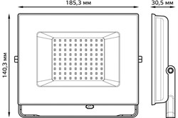 Прожектор светодиодный Gauss LED 50W COB IP65 6500К черный 613100350 - фото 109055
