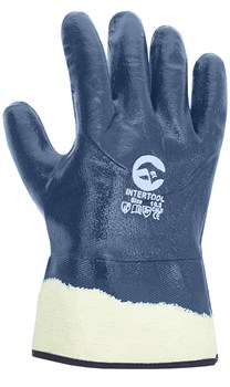 Перчатки нитриловые, крага, полное покрытие - фото 109110