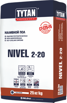 Наливной пол TYTAN  NIVEL 2-20 TS23,(25кг) IKZB000049 - фото 109456