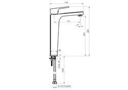 Смеситель RUBINETA Modena-18/D (BK) для раковины MDD0068 - фото 109562