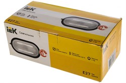 Светильник ИЭК НПП 1401 белый/овал 60Вт - фото 109863