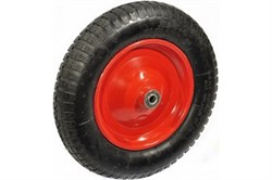 Колесо ЭКСПЕРТ пневматическое для тачки красное 4.00-8 А d20мм - фото 110053
