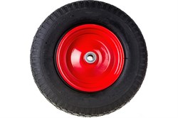 Колесо ЭКСПЕРТ пневматическое для тачки красное 4.00-8 А d20мм - фото 110054