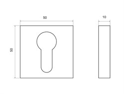 Накладка PALLADIUM X ET SN (под цилиндр) - фото 110252
