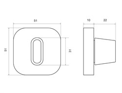 Накладка PALLADIUM U BK SN (под фиксатор) - фото 110262