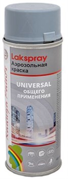 Краска Радуга аэрозольная универсальная цвет серый 400мл - фото 110605