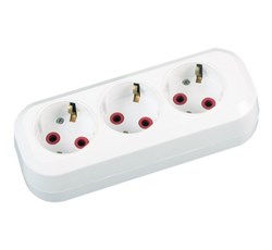 Колодка SIRIUS КЗ-2503 3 гнезда с заземлением 16А 250В - фото 110656