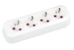 Колодка SIRIUS КЗ-2504 4 гнезда с заземлением 16А 250В - фото 110657