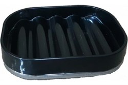 Мыльница PRIMANOVA LENOX овальная, чёрный M-E32-06/1 - фото 110688