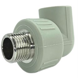 Отвод DENIZ ППР с наружней резьбой 25*1/2 - фото 111524