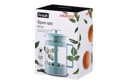Френч-пресс ARDESTO FRESH голубой тиффани, пластик, стекло 800 мл AR1008TF - фото 112377