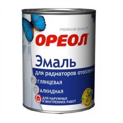 Эмаль ОРЕОЛ для радиаторов белая глянцевая 3кг - фото 11438
