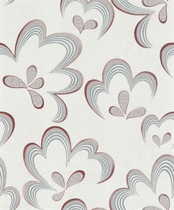 Обои ЛАНИТА ВКП Алина декор (серо-бордовый) ВКП5-1175 0,53*10,05м (1упак-16рул) - фото 115424