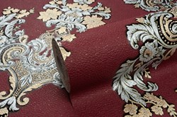 Обои ЛАНИТА ВКV Шардоне декор (серебристо-бордово-золотой) ВКV6-1183 0,53*10,05м (1упак-16рул) - фото 115540