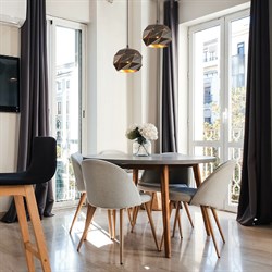 Светильник TEKAVIZE подвесной HFD0220A-1S E27 BLACK 150-18154 - фото 117027