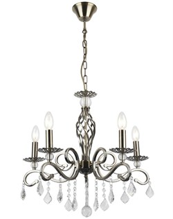 Светильник подвесной ESCADA Brilliant 5082/5S E14*40W Antique Brass - фото 117034