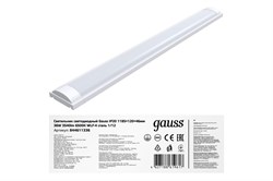 Светильник GAUSS LED WLF-4 линейный 36W 3540Lm 6500K IP20 1185*120*46мм сталь 844611336 - фото 117150