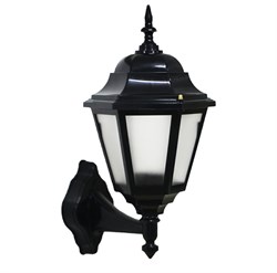 Светильник NAPOLI PLASTIK L BLACK настенный (вверх) 252-15052 - фото 117191