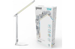 Светильник Gauss настольный GTL204 10W 550lm 2700-6500K 170-265V белый диммируемый + ночник LED 1/10 - фото 117235