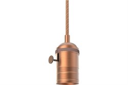 Светильник GAUSS LED Decor подвесной медный E27 1м PL043 - фото 117281