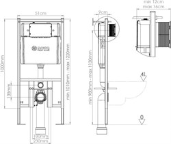 Инсталляция для унитаза Nova 45018099 - фото 117384