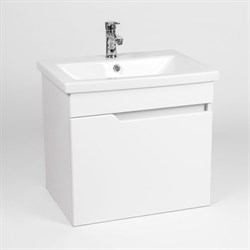 Тумба Куба под умывальник COMO 60 1ств подвесная белая - фото 117887